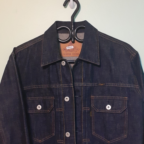 Indiana Jones Zoro Cinch-back Indigo-rinse Denim Trucker Jean Jacket Shacket - Picture 2 of 5